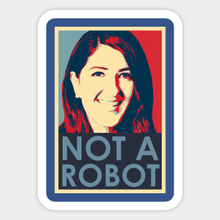 No Robot Sticker